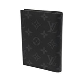 LOUIS VUITTON ルイヴィトン モノグラムエクリプス クーヴェルテュールパスポール NM ブラック M64501 ユニセックス モノグラムキャンバス パスポートケース Aランク 中古 銀蔵