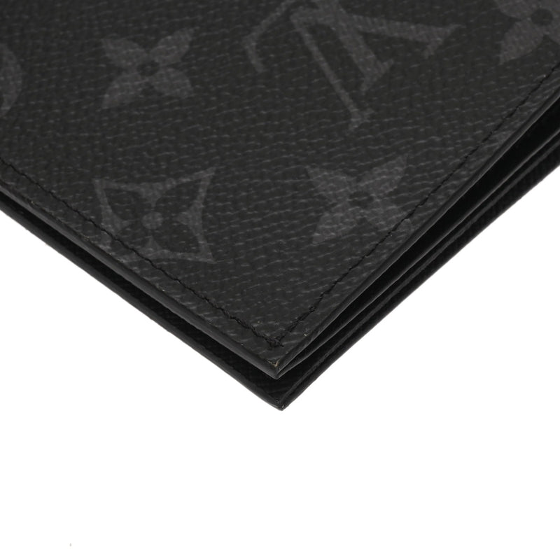 LOUIS VUITTON ルイヴィトン モノグラムエクリプス クーヴェルテュールパスポール NM ブラック M64501 ユニセックス モノグラムキャンバス パスポートケース Aランク 中古 銀蔵