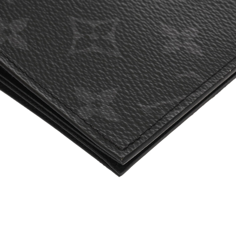 LOUIS VUITTON ルイヴィトン モノグラムエクリプス クーヴェルテュールパスポール NM ブラック M64501 ユニセックス モノグラムキャンバス パスポートケース Aランク 中古 銀蔵