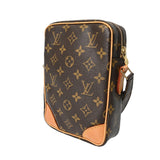 LOUIS VUITTON ルイヴィトン モノグラム ダヌーブ ブラウン M45266 ユニセックス モノグラムキャンバス ショルダーバッグ Bランク 中古 銀蔵
