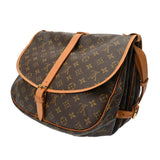 LOUIS VUITTON ルイヴィトン モノグラム ソミュール ブラウン M42254 レディース モノグラムキャンバス ショルダーバッグ Bランク 中古 銀蔵