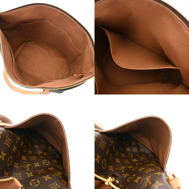 LOUIS VUITTON ルイヴィトン モノグラム トータリー MM 旧型 ブラウン M56689 レディース モノグラムキャンバス トートバッグ Aランク 中古 銀蔵