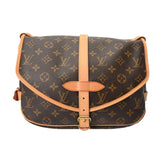 LOUIS VUITTON ルイヴィトン モノグラム ソミュール 30 ブラウン M42256 レディース モノグラムキャンバス ショルダーバッグ ABランク 中古 銀蔵