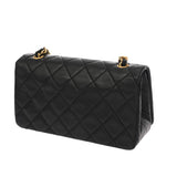 CHANEL シャネル マトラッセ チェーンショルダー 19cm ブラック レディース ラムスキン ショルダーバッグ ABランク 中古 銀蔵