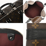 LOUIS VUITTON ルイヴィトン モノグラム マカサー キーポル バンドリエール 45 ブラウン/ノワール M56711 ユニセックス モノグラムマカサー ボストンバッグ ABランク 中古 銀蔵