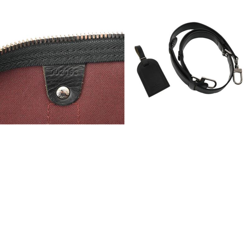 LOUIS VUITTON ルイヴィトン モノグラム マカサー キーポル バンドリエール 45 ブラウン/ノワール M56711 ユニセックス モノグラムマカサー ボストンバッグ ABランク 中古 銀蔵