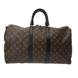 LOUIS VUITTON ルイヴィトン モノグラム マカサー キーポル バンドリエール 45 ブラウン/ノワール M56711 ユニセックス モノグラムマカサー ボストンバッグ ABランク 中古 銀蔵