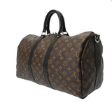 LOUIS VUITTON ルイヴィトン モノグラム マカサー キーポル バンドリエール 45 ブラウン/ノワール M56711 ユニセックス モノグラムマカサー ボストンバッグ ABランク 中古 銀蔵
