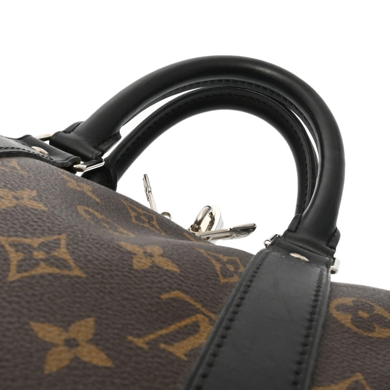 LOUIS VUITTON ルイヴィトン モノグラム マカサー キーポル バンドリエール 45 ブラウン/ノワール M56711 ユニセックス モノグラムマカサー ボストンバッグ ABランク 中古 銀蔵