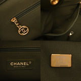 CHANEL シャネル ドーヴィル トートバッグ カーキ AS3257 レディース ラムスキン ショルダーバッグ 新同 中古 銀蔵