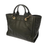 CHANEL シャネル ドーヴィル トートバッグ カーキ AS3257 レディース ラムスキン ショルダーバッグ 新同 中古 銀蔵