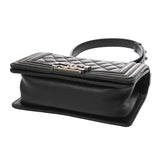 CHANEL シャネル ボーイシャネル チェーンショルダー 20cm ブラック A67085 レディース ラムスキン ショルダーバッグ ABランク 中古 銀蔵