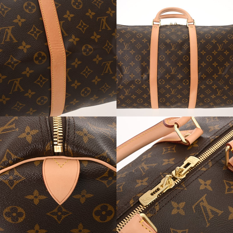 LOUIS VUITTON ルイヴィトン モノグラム キーポル 55 ブラウン M41424 ユニセックス モノグラムキャンバス ボストンバッグ Aランク 中古 銀蔵