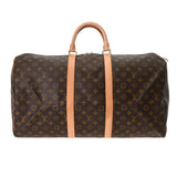 LOUIS VUITTON ルイヴィトン モノグラム キーポル 55 ブラウン M41424 ユニセックス モノグラムキャンバス ボストンバッグ Aランク 中古 銀蔵