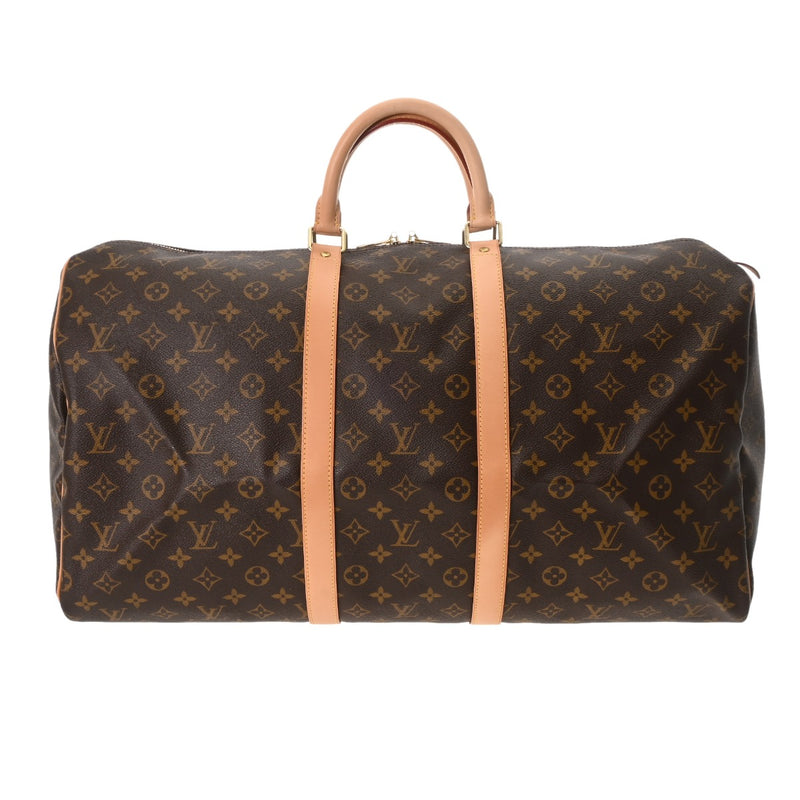 LOUIS VUITTON ルイヴィトン モノグラム キーポル 55 ブラウン M41424 ユニセックス モノグラムキャンバス ボストンバッグ Aランク 中古 銀蔵
