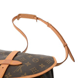 LOUIS VUITTON ルイヴィトン モノグラム ソミュール 30 ブラウン M42256 レディース モノグラムキャンバス ショルダーバッグ Bランク 中古 銀蔵