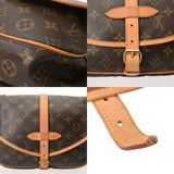 LOUIS VUITTON ルイヴィトン モノグラム ソミュール 30 ブラウン M42256 レディース モノグラムキャンバス ショルダーバッグ Bランク 中古 銀蔵