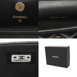 CHANEL シャネル マトラッセ ミニ チェーンクラッチ コスチュームパール ブラック レディース ラムスキン ショルダーバッグ 新同 中古 銀蔵