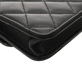 CHANEL シャネル マトラッセ ミニ チェーンクラッチ コスチュームパール ブラック レディース ラムスキン ショルダーバッグ 新同 中古 銀蔵