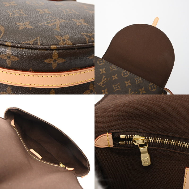 LOUIS VUITTON ルイヴィトン モノグラム シャンティ PM ブラウン M40646 ユニセックス モノグラムキャンバス ショルダーバッグ 新同 中古 銀蔵