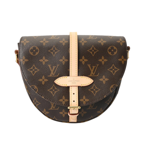 LOUIS VUITTON ルイヴィトン モノグラム シャンティ PM ブラウン M40646 ユニセックス モノグラムキャンバス ショルダーバッグ 新同 中古 銀蔵