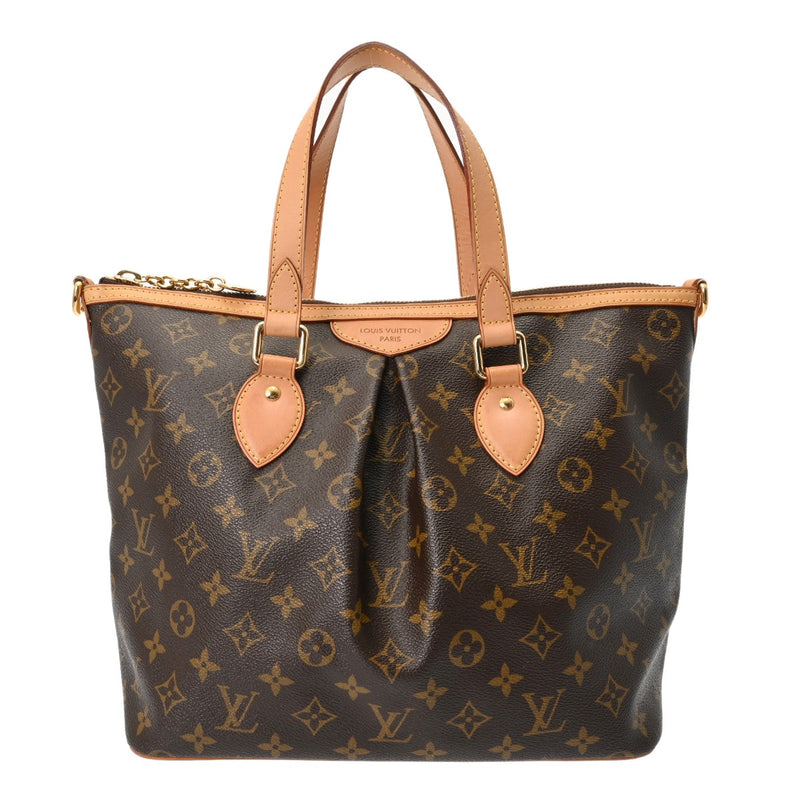LOUIS VUITTON ルイヴィトン モノグラム パレルモ PM 2WAY ブラウン M40145 レディース モノグラムキャンバス ハンドバッグ Bランク 中古 銀蔵