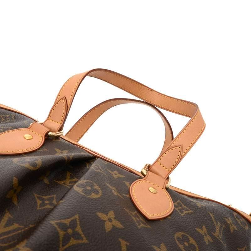 LOUIS VUITTON ルイヴィトン モノグラム パレルモ PM 2WAY ブラウン M40145 レディース モノグラムキャンバス ハンドバッグ Bランク 中古 銀蔵