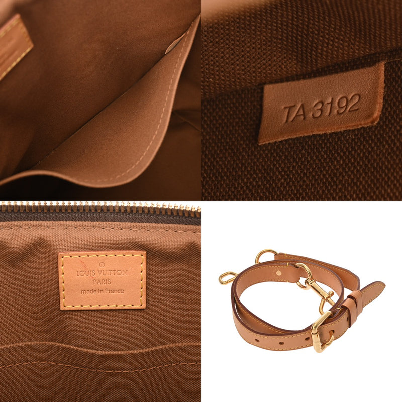 LOUIS VUITTON ルイヴィトン モノグラム パレルモ PM 2WAY ブラウン M40145 レディース モノグラムキャンバス ハンドバッグ Bランク 中古 銀蔵