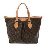 LOUIS VUITTON ルイヴィトン モノグラム パレルモ PM 2WAY ブラウン M40145 レディース モノグラムキャンバス ハンドバッグ Bランク 中古 銀蔵