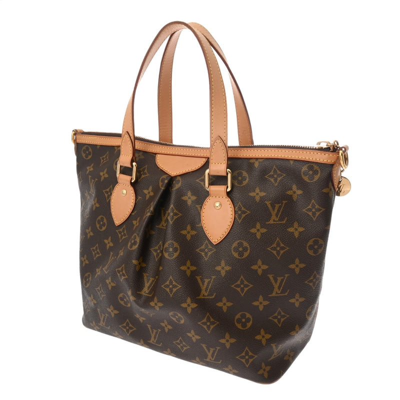 LOUIS VUITTON ルイヴィトン モノグラム パレルモ PM 2WAY ブラウン M40145 レディース モノグラムキャンバス ハンドバッグ Bランク 中古 銀蔵