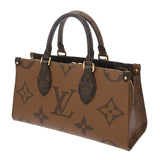 LOUIS VUITTON ルイヴィトン モノグラムリバース オンザゴー EW 2WAY ブラウン M46653 レディース モノグラムキャンバス ハンドバッグ Aランク 中古 銀蔵