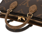 LOUIS VUITTON ルイヴィトン モノグラムリバース オンザゴー EW 2WAY ブラウン M46653 レディース モノグラムキャンバス ハンドバッグ Aランク 中古 銀蔵