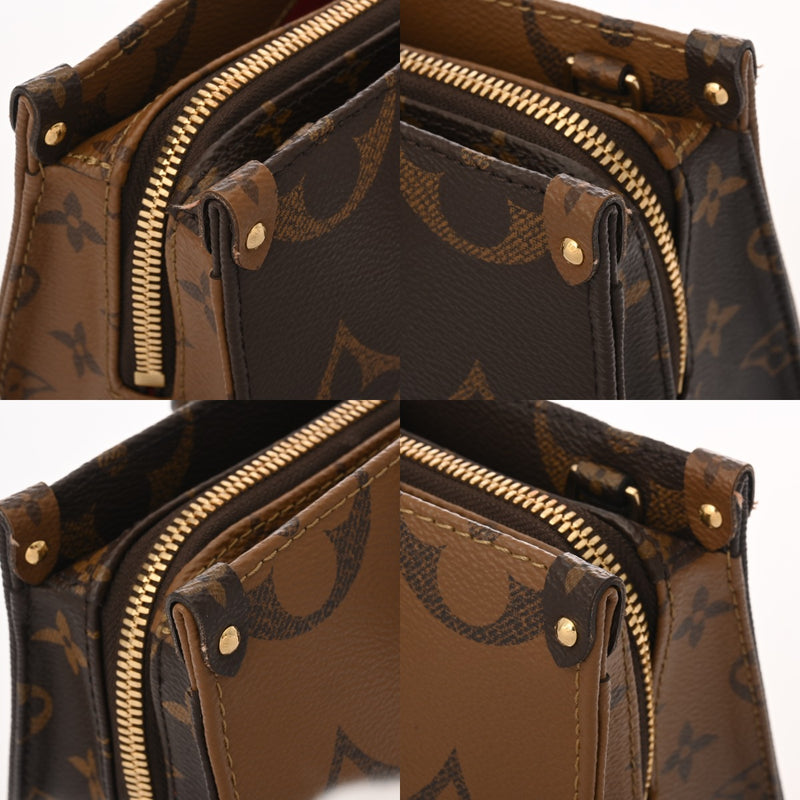 LOUIS VUITTON ルイヴィトン モノグラムリバース オンザゴー EW 2WAY ブラウン M46653 レディース モノグラムキャンバス ハンドバッグ Aランク 中古 銀蔵