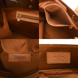 LOUIS VUITTON ルイヴィトン モノグラムヴェルニ リード MM ブロンズ M91143 レディース ヴェルニ ハンドバッグ Bランク 中古 銀蔵