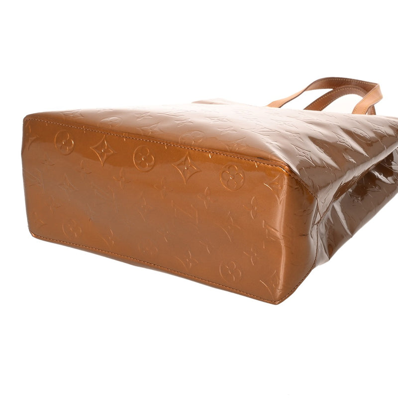 LOUIS VUITTON ルイヴィトン モノグラムヴェルニ リード MM ブロンズ M91143 レディース ヴェルニ ハンドバッグ Bランク 中古 銀蔵