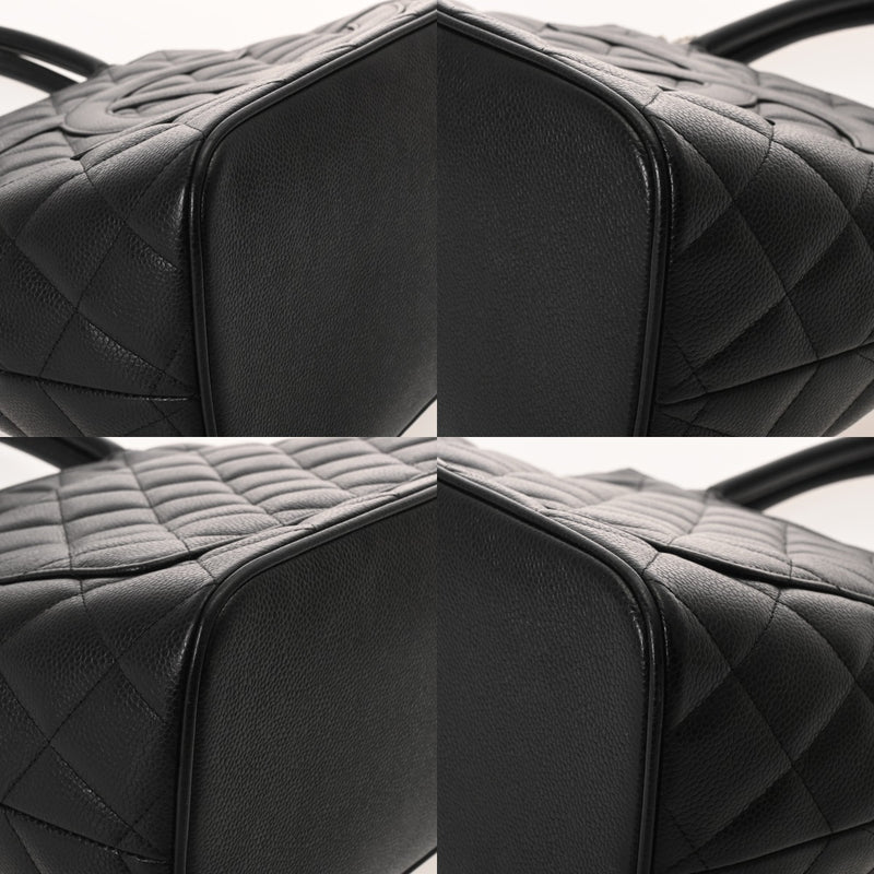 CHANEL シャネル 復刻トート ブラック A01804 レディース キャビアスキン トートバッグ ABランク 中古 銀蔵