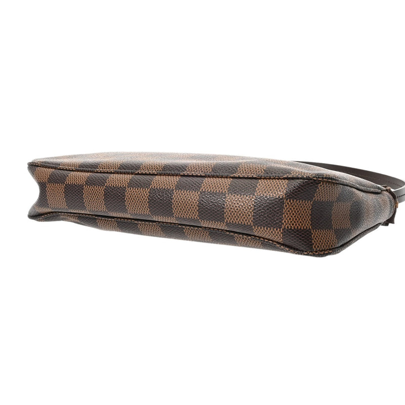 LOUIS VUITTON ルイヴィトン ダミエ ミニ ポシェット アクセソワール 新型 ブラウン N41206 レディース ダミエキャンバス アクセサリーポーチ ABランク 中古 銀蔵