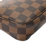 LOUIS VUITTON ルイヴィトン ダミエ ミニ ポシェット アクセソワール 新型 ブラウン N41206 レディース ダミエキャンバス アクセサリーポーチ ABランク 中古 銀蔵