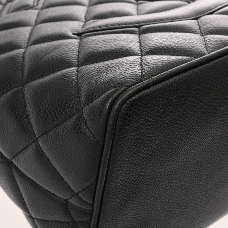 CHANEL シャネル 復刻トート ブラック A01804 レディース キャビアスキン トートバッグ ABランク 中古 銀蔵