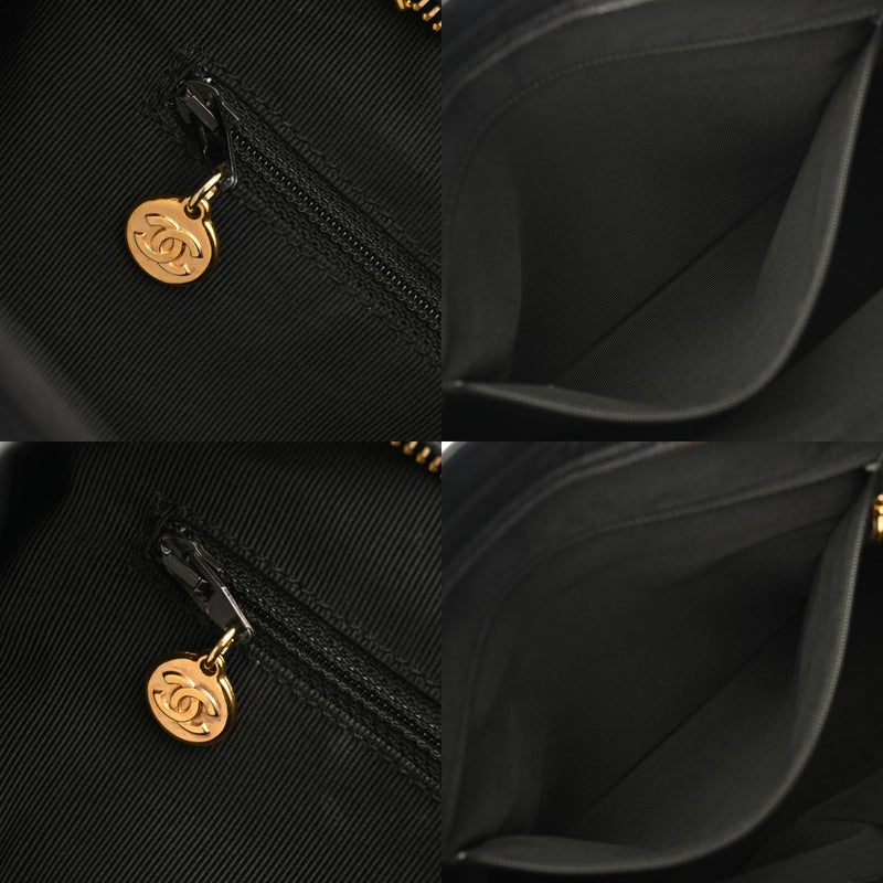 CHANEL シャネル チェーントート ブラック レディース キャビアスキン トートバッグ ABランク 中古 銀蔵