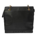 CHANEL シャネル チェーントート ブラック レディース キャビアスキン トートバッグ ABランク 中古 銀蔵