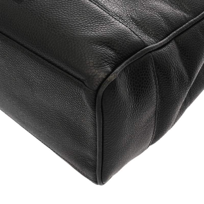 CHANEL シャネル チェーントート ブラック レディース キャビアスキン トートバッグ ABランク 中古 銀蔵