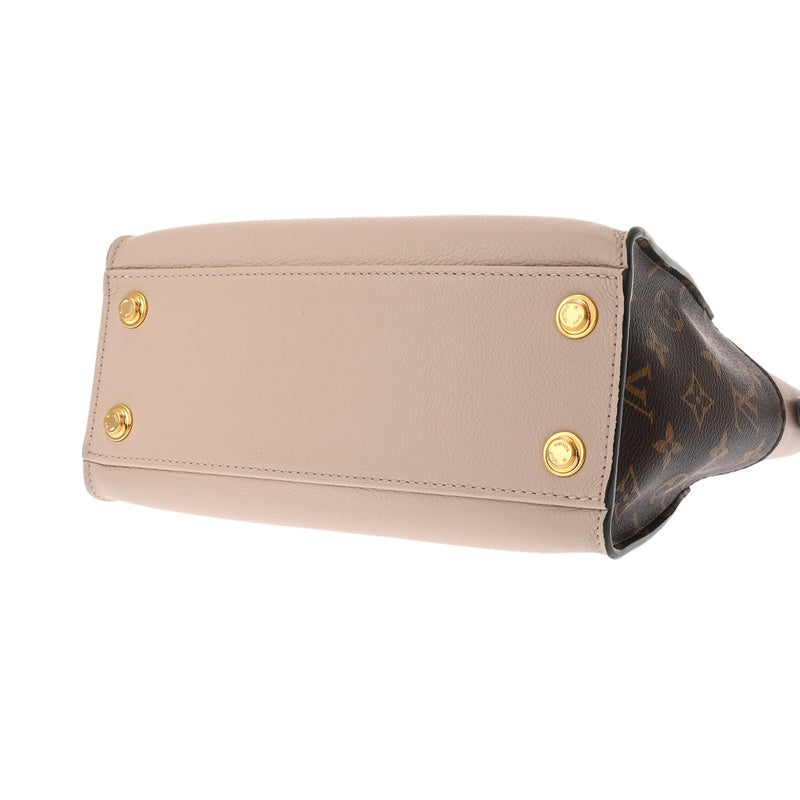 LOUIS VUITTON ルイヴィトン モノグラム オンマイサイド PM グレージュ M57729 レディース モノグラムキャンバス カーフ 2WAYバッグ Aランク 中古 銀蔵