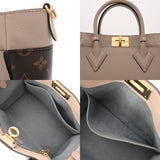 LOUIS VUITTON ルイヴィトン モノグラム オンマイサイド PM グレージュ M57729 レディース モノグラムキャンバス カーフ 2WAYバッグ Aランク 中古 銀蔵