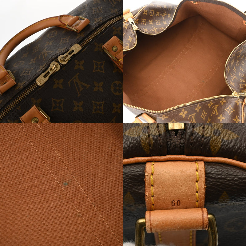 LOUIS VUITTON ルイヴィトン モノグラム キーポルバンドリエール 60 ブラウン M41412 ユニセックス モノグラムキャンバス ボストンバッグ Bランク 中古 銀蔵