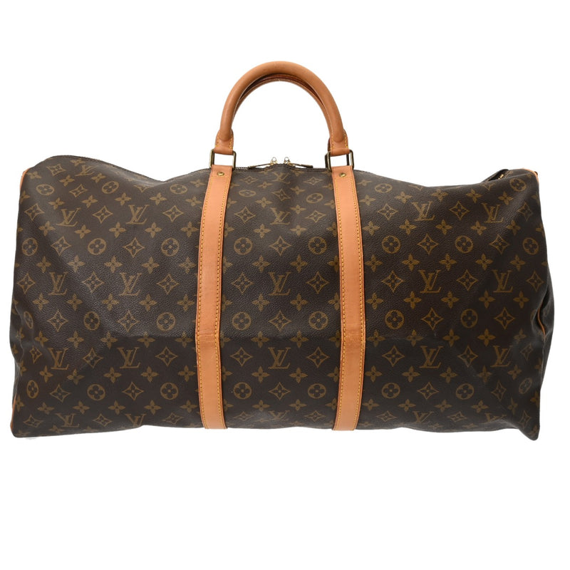 LOUIS VUITTON ルイヴィトン モノグラム キーポルバンドリエール 60 ブラウン M41412 ユニセックス モノグラムキャンバス ボストンバッグ Bランク 中古 銀蔵