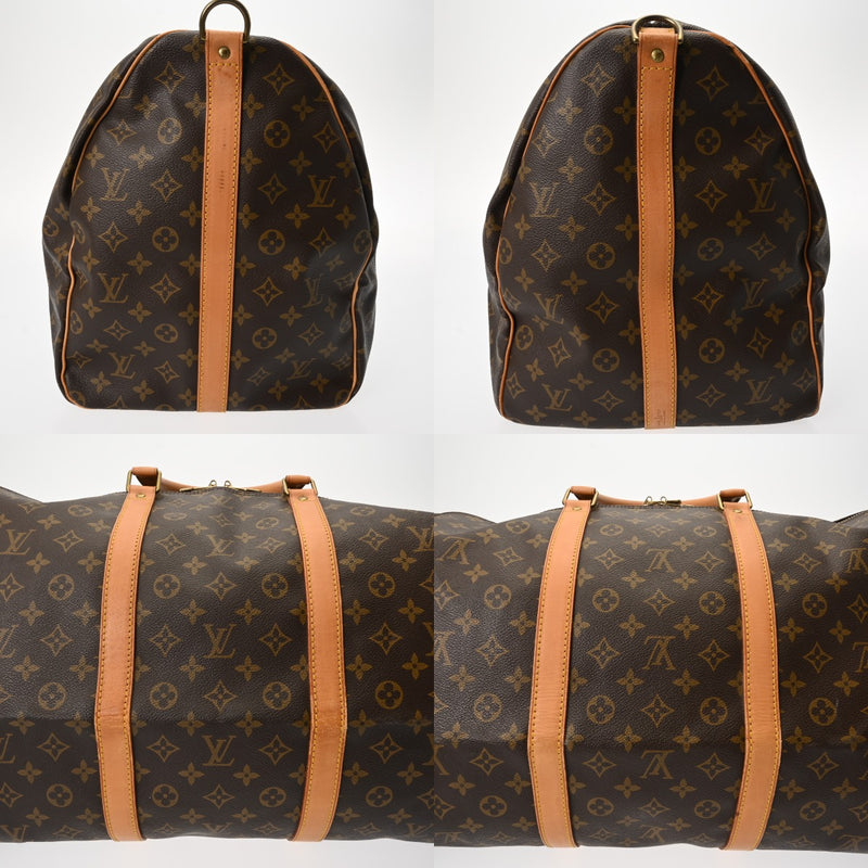 LOUIS VUITTON ルイヴィトン モノグラム キーポルバンドリエール 60 ブラウン M41412 ユニセックス モノグラムキャンバス ボストンバッグ Bランク 中古 銀蔵