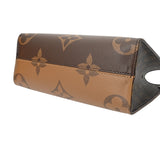 LOUIS VUITTON ルイヴィトン モノグラムリバース オンザゴー PM ブラウン M46373 レディース モノグラムキャンバス ハンドバッグ 未使用 銀蔵