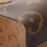 LOUIS VUITTON ルイヴィトン モノグラムリバース オンザゴー PM ブラウン M46373 レディース モノグラムキャンバス ハンドバッグ 未使用 銀蔵