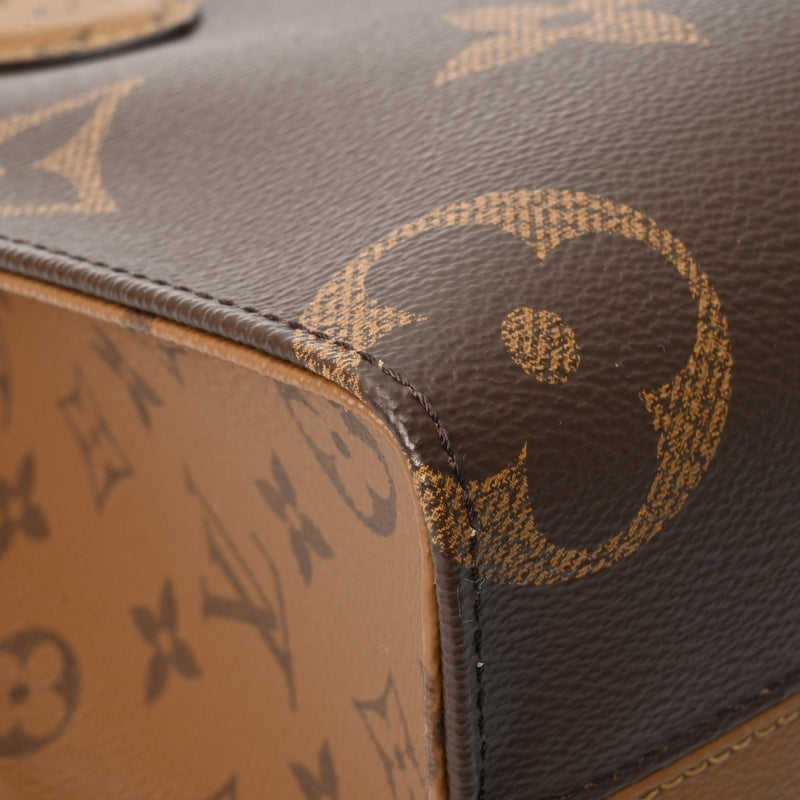 LOUIS VUITTON ルイヴィトン モノグラムリバース オンザゴー PM ブラウン M46373 レディース モノグラムキャンバス ハンドバッグ 未使用 銀蔵